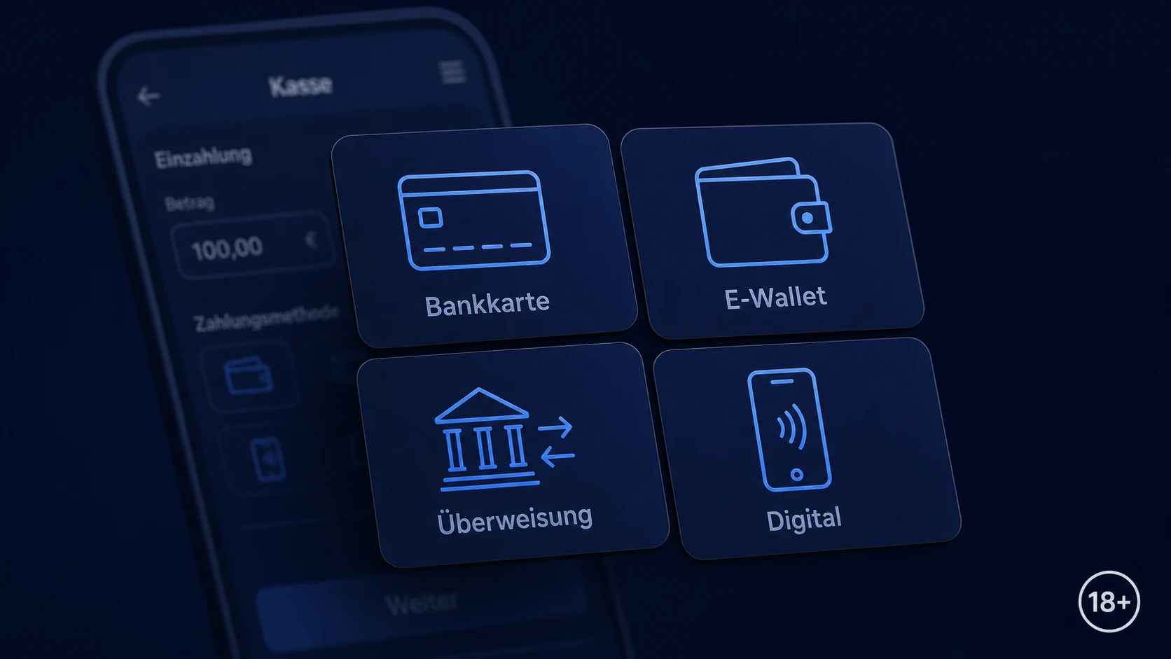 Einzahlungen und verfügbare Zahlungsarten